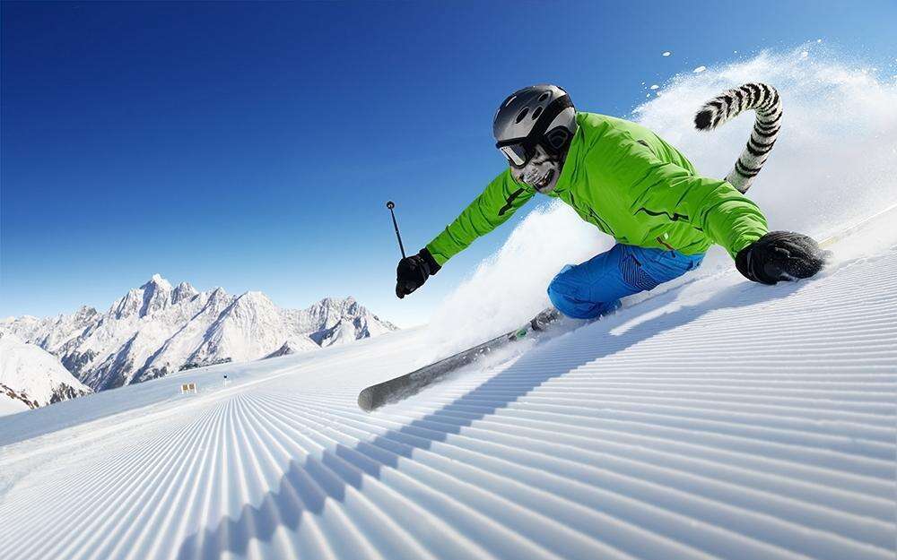rooji skiing