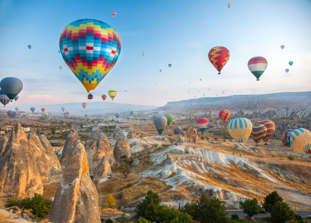 hot air balloons