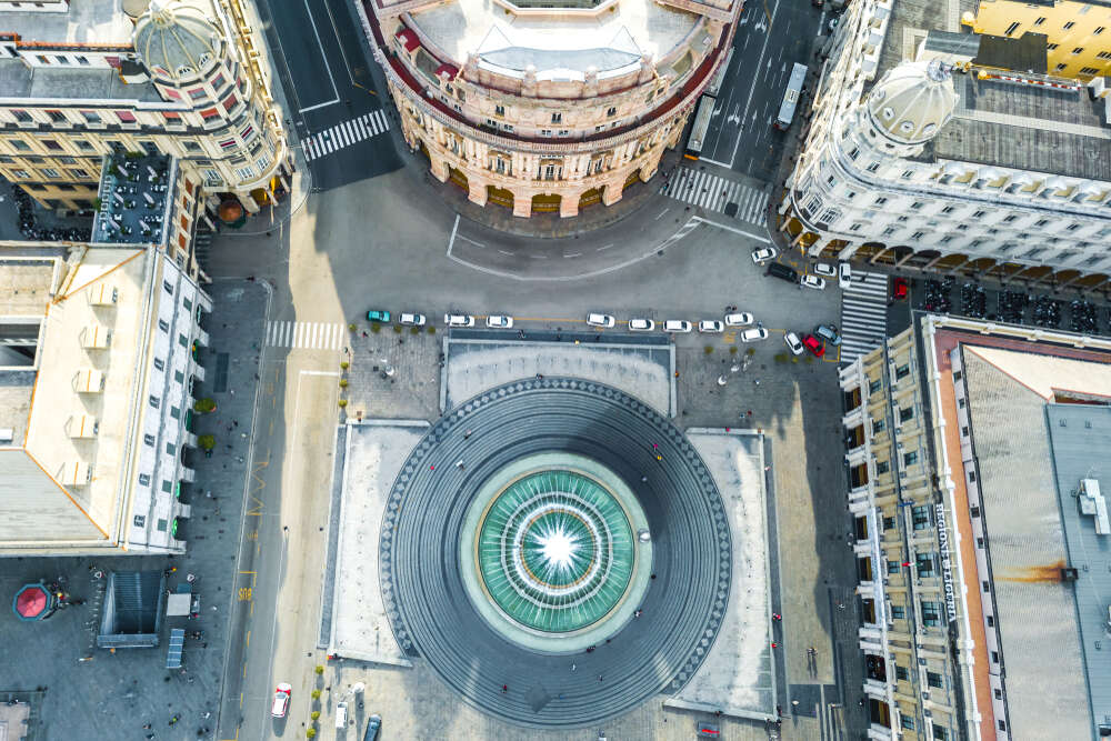Top view of the Fountain