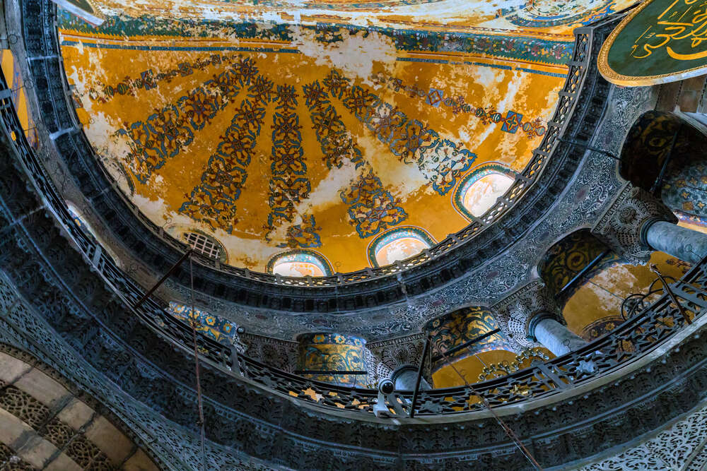 Interior Hagia Sophia ceiling