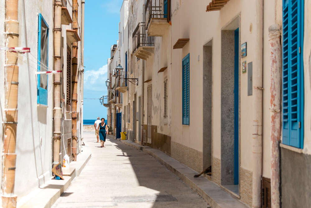 Drei Inseln des italienischen Stiefels: Levanzo, Favignana und Marettimo 
