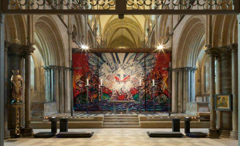 Витраж работы Марка Шагала в Чичестере Англия 
