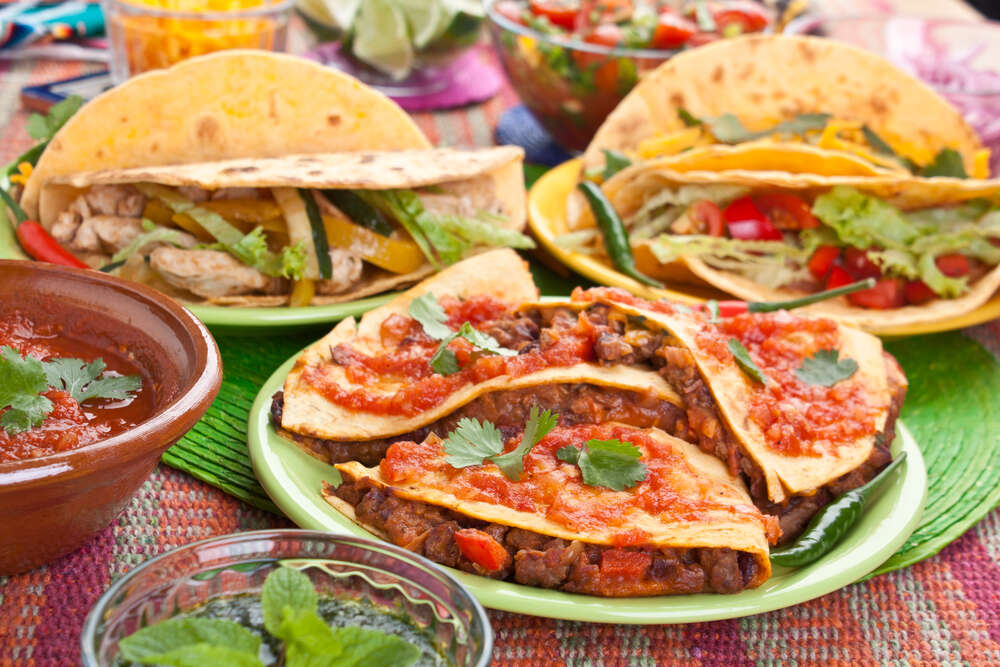 Кесадилья и такос — самые популярные блюда мексиканской кухни 