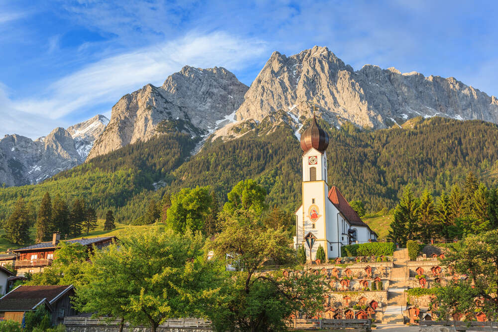 горы Баварии, Бавария, Германия, немецкие Альпы