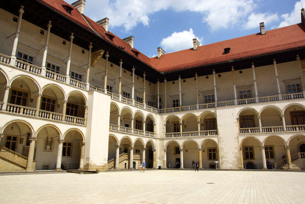 Arcades in Wawel Castle