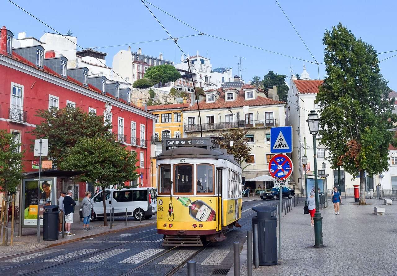 portugal tram street